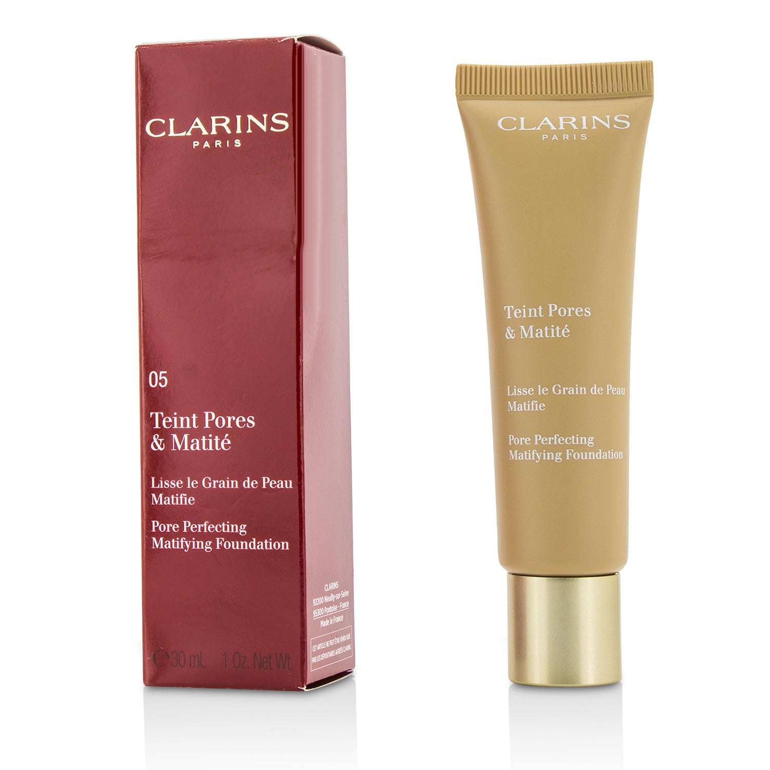 Clarins/クラランス+ポア パーフェクティング マティファイング ファンデーション+30ml/1oz+# 05 Nude Cappuccino ブランドコスメ